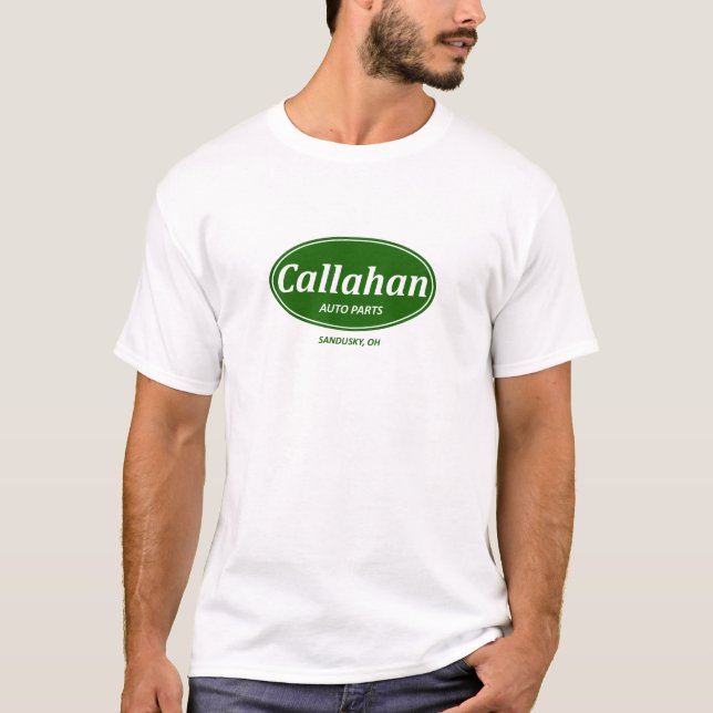 Camiseta Piezas de automóvil de Callahan (Anverso)