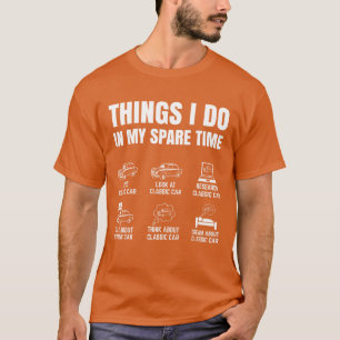 Camiseta Piezas de automóvil Mecánico de coches clásicosrac