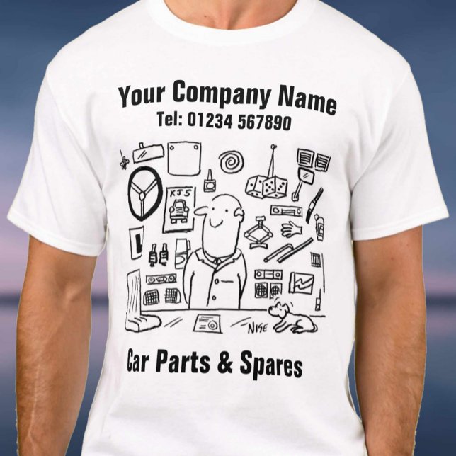 Camiseta Piezas de automóvil y repuestos (Subido por el creador)