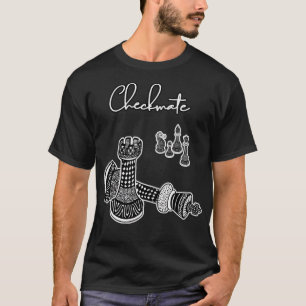 Camiseta Piezas de jaque mate del jugador de ajedrez
