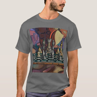 Camiseta Piezas de juego de ajedrez artístico de Guay Resum