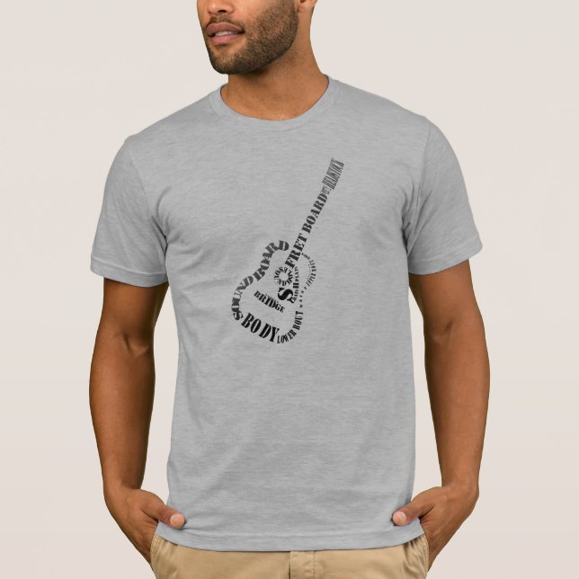 Camiseta Piezas de la guitarra (Anverso)