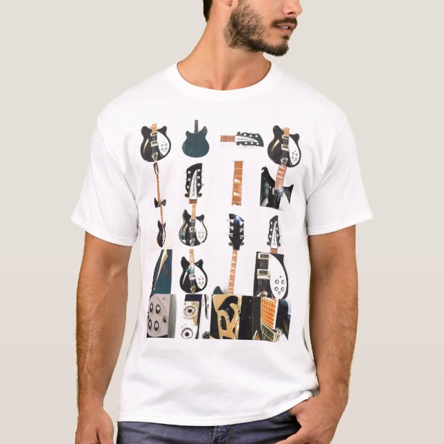 Camiseta Piezas de la guitarra (Anverso)
