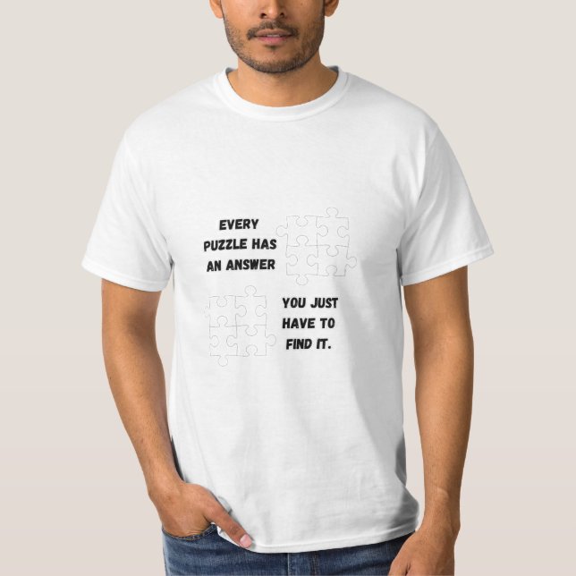 Camiseta Piezas de rompecabezas (Anverso)