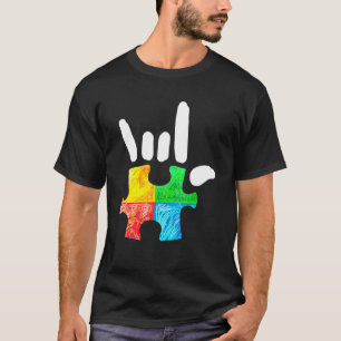 Camiseta Piezas de rompecabezas de conciencia del autismo m