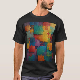 Camiseta Piezas de rompecabezas de la ciencia
