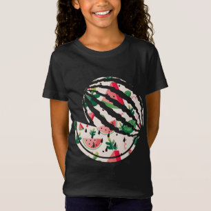 Camiseta Piezas de sandía de frutas tropicales de verano cú