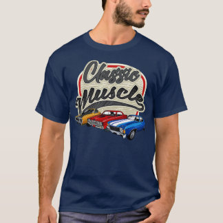 Camiseta Piezas del coche del músculo clásico del motor del