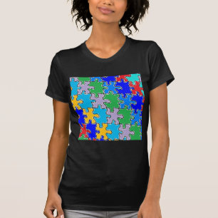 Camiseta piezas del rompecabezas del autismo 41