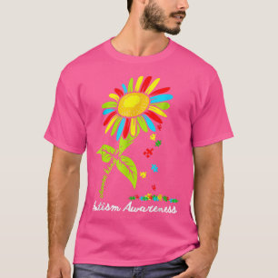 Camiseta Piezas del rompecabezas del girasol eligen el auti