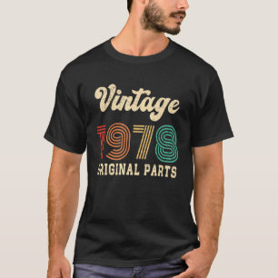 Camiseta Piezas originales antiguas 1978