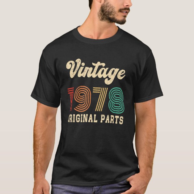Camiseta Piezas originales antiguas 1978 (Anverso)