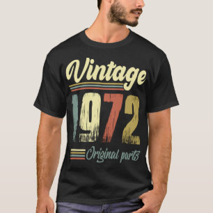 Camiseta Piezas originales Vintage 1972 Vintage 1972
