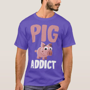 Camiseta Pig Addict Propietario de cerdo Ganador de cerdo P