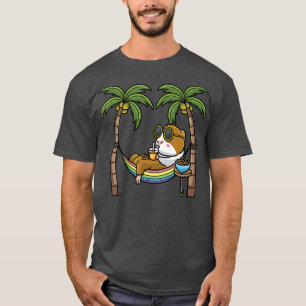 Camiseta Pig Cavy Rodent En Hammock Vacation Premium