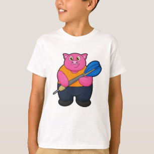 Camiseta Pig como jugador de Dart con Darts