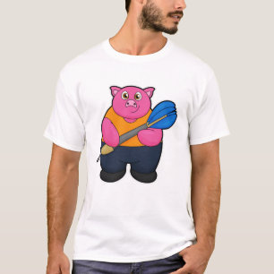 Camiseta Pig como jugador de Dart con Darts