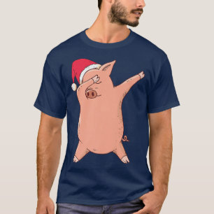 Camiseta Pig Dabbing Dab Navidades de danza Piglet Premium
