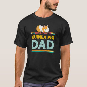 Camiseta Pig Dad Guinea Cerdo Man Vintage Retro Distre