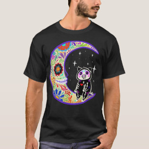 Camiseta Pig Dia de Los Muertos Skeleton Sugar Skull T-Shir