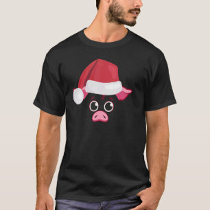 Camiseta Pig Face Animal Big Cute Face Costume Navidades