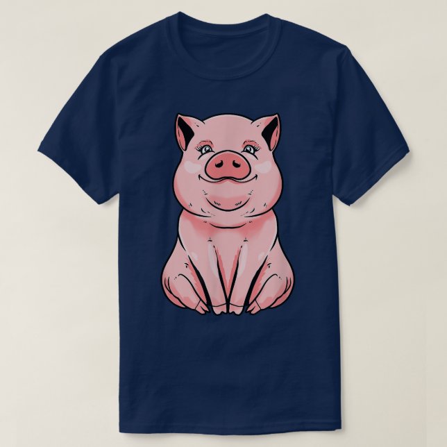 Camiseta Pig Farm - Animal Piglet Farming Farmer Pork Cute  (Diseño del anverso)