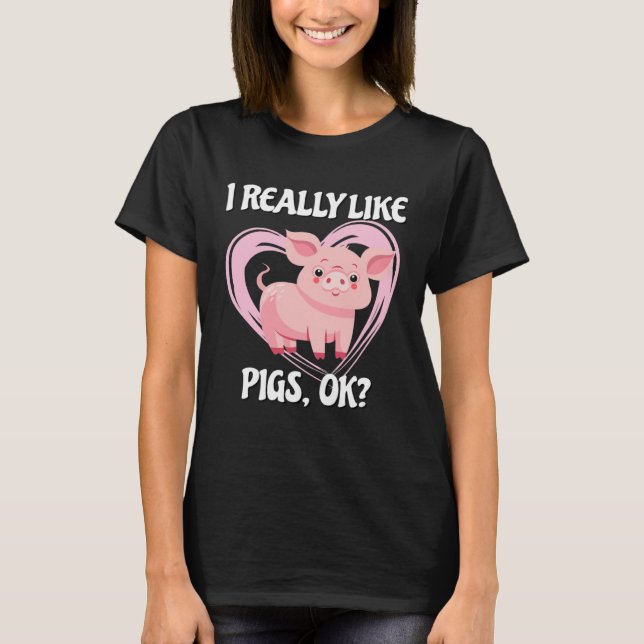 Camiseta Pig Farm Bacon Pink Piggy 2 (Anverso)
