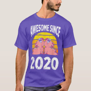 Camiseta Pig Farm Lover Awesome Since 2020 2nd Birthday 2 Y