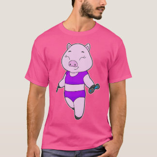 Camiseta Pig Fitness Dumbbell 2
