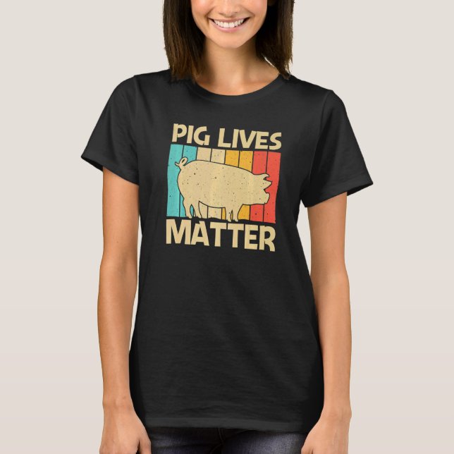 Camiseta Pig For Men Women Bacon Animal  Swine Farmer Pigs (Anverso)