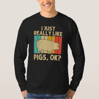 Camiseta Pig For Men Women Bacon Animal  Swine Farmer Pigs 