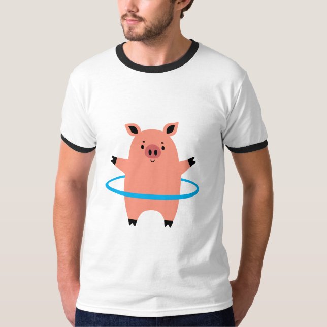 Camiseta Pig Hula Hoop (Anverso)