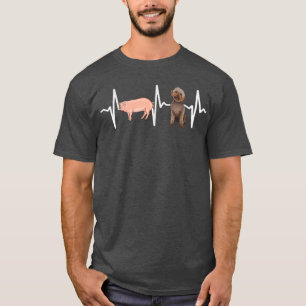 Camiseta Pig Lagotti Romagnoli Heartbeat Dog Lover