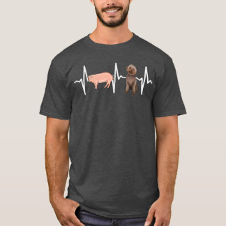Camiseta Pig Lagotti Romagnoli Heartbeat Dog Lover