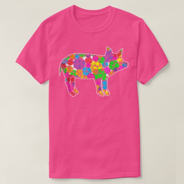 Camiseta Pig Lover Polka Dot Pattern Dot Day International  (Diseño del anverso)