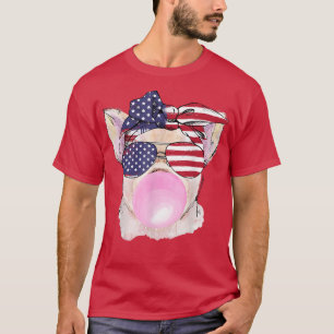 Camiseta Pig Merica 4 de julio Chicas patrióticos niños de 