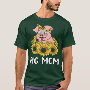 Camiseta Pig Mom Cute Piggy - Feliz Día de la Madre