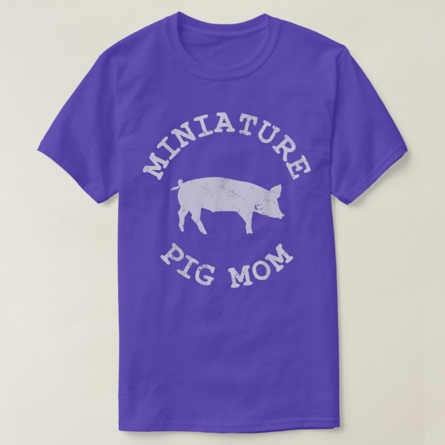 Camiseta Pig Mom Mama Cute 4584 (Diseño del anverso)