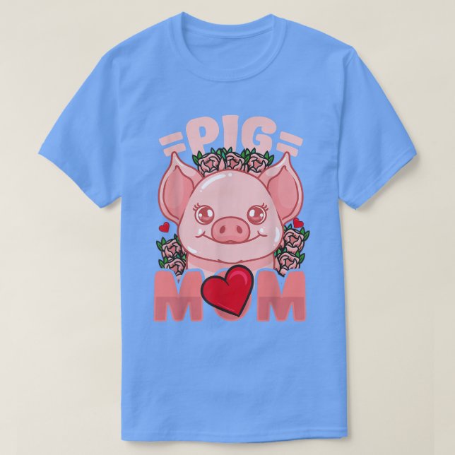 Camiseta Pig Mom Mama Farmer (Diseño del anverso)
