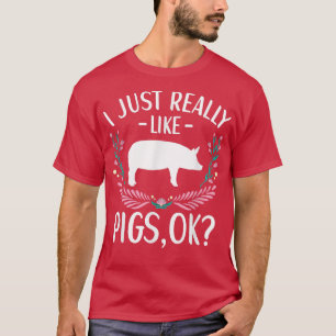 Camiseta Pig Outfit For Cute Pig Lovers Apparel Women Girls