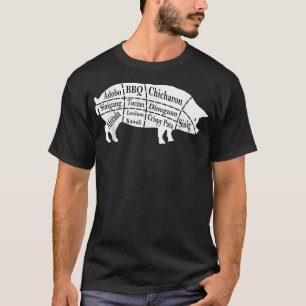 Camiseta Pig Parts Filipino Food BBQ Pinoy Adobo Cerdo grac