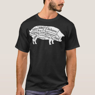 Camiseta Pig Parts Filipino Food BBQ Pinoy Adobo Cerdo grac