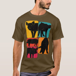 Camiseta Pig Pigs Retro Design Premium 4678 