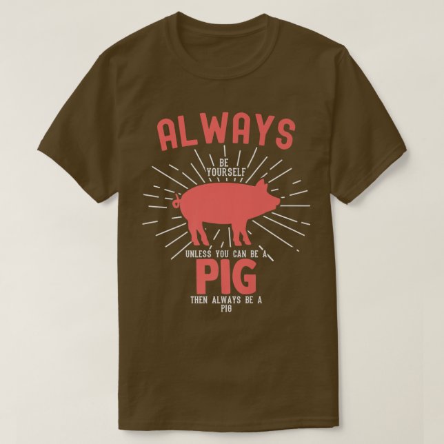 Camiseta Pig Pork Piggy Piglet Boar Swine Hog Piglets Pink  (Diseño del anverso)