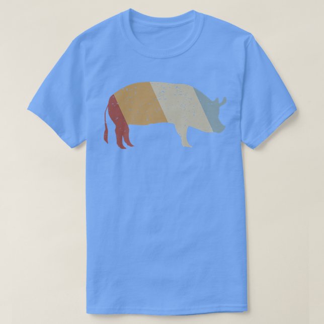 Camiseta Pig Retro Style Vintage Premium (Diseño del anverso)