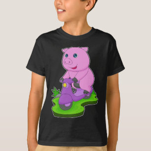 Camiseta Pig Scooter