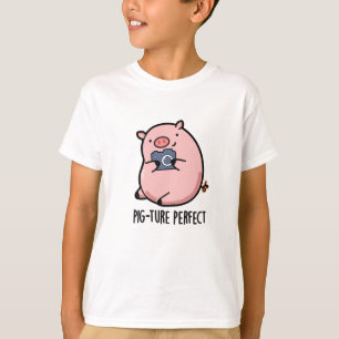 Camiseta Pig-ture Perfect Funny Photography Pig Pun