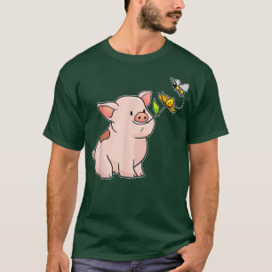 Camiseta Pig With A Sunflower And A Bee - Be Kind Kindness4