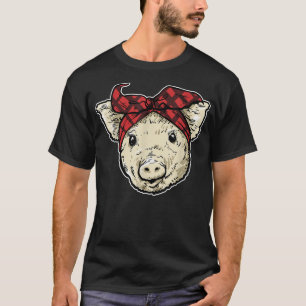 Camiseta Pig With Bandana Pigs Farmer 4943 