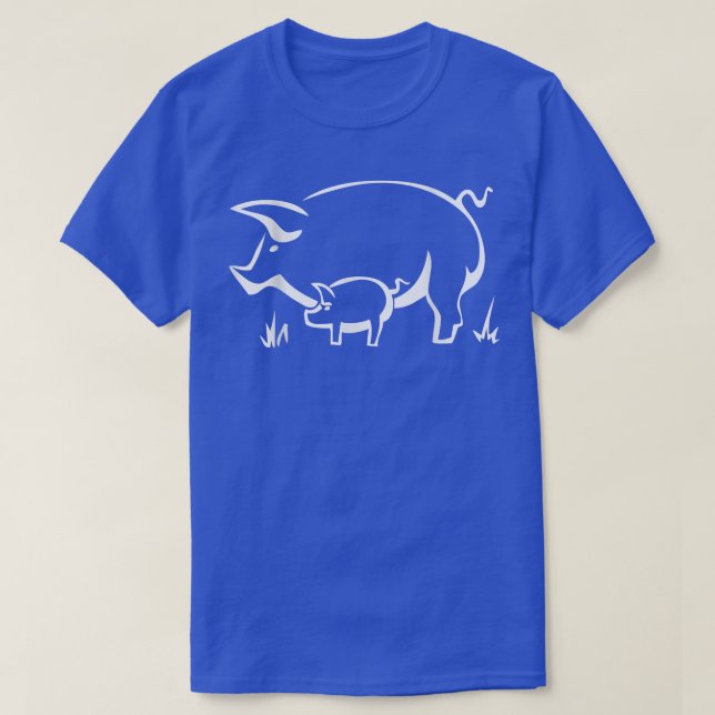 Camiseta Pig With Piglet  (Diseño del anverso)